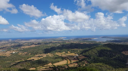 Aerial view of landscape