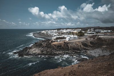 Panoramic view of sea against sky