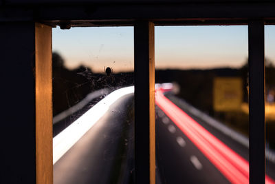 Close-up of window against sky