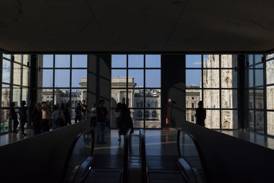 People waiting at airport