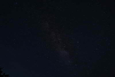 Low angle view of stars in sky at night