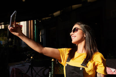 Young woman smiling