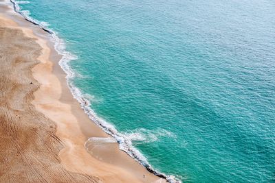 High angle view of sea