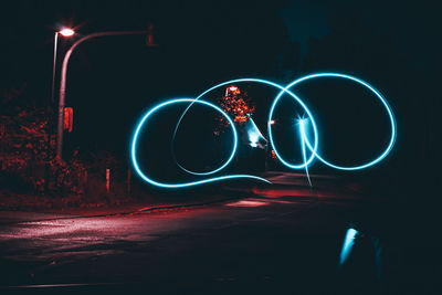 Light painting at night