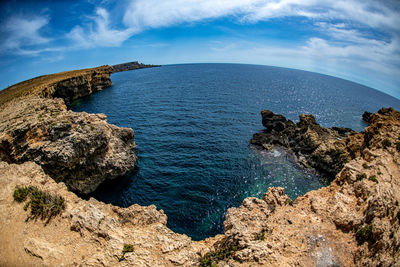 Scenic view of sea against sky