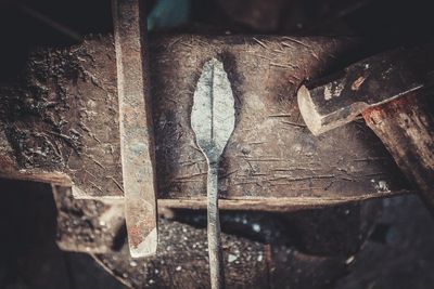 Close-up of rusty metal