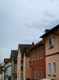 Low angle view of buildings against sky