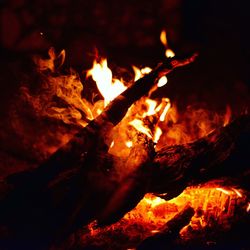 Close-up of fire
