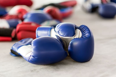 Close-up of toys on table