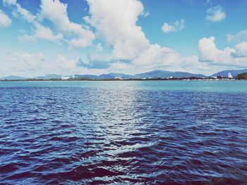 Scenic view of sea against sky