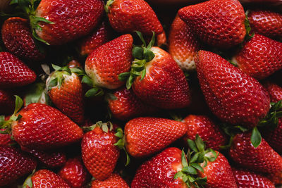 Full frame shot of strawberries