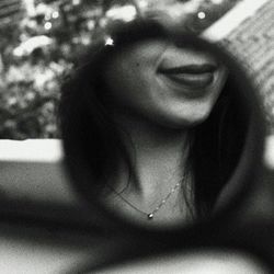 Close-up of smiling young woman