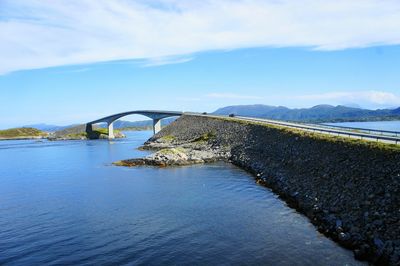 View of bridge over river