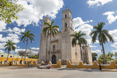 Low angle view of church against sky