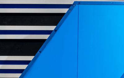 Close-up view of blue wall