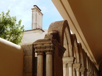 Low angle view of historical building against sky