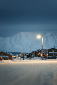 Cars on road at night