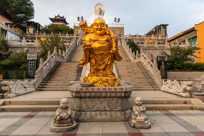 Statue of buddha at a temple in china