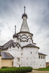 Low angle view of traditional building against sky