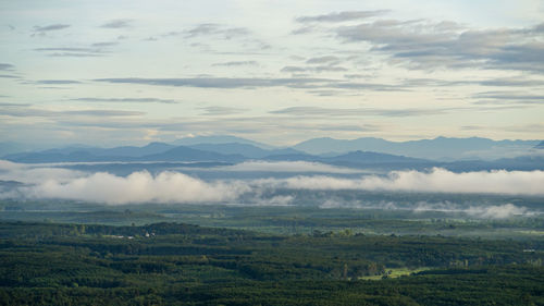 Scenic view of landscape against sky