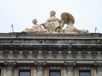 Low angle view of historical building