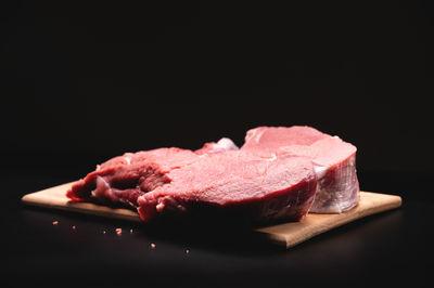 Close-up of food on cutting board