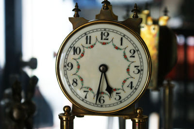 Close-up of clock