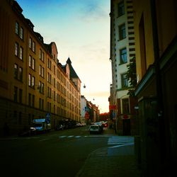 View of city street