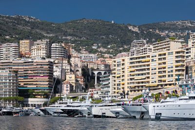 Boats in city