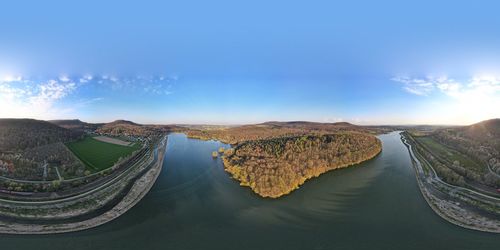 Panoramic view of sea against sky