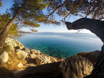 Scenic view of sea against sky