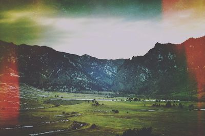 Scenic view of landscape against sky