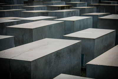 Full frame shot of concrete structure, holocaust memorial in berlin 