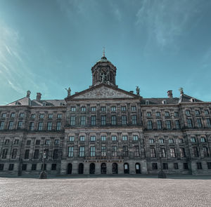 Low angle view of building against sky