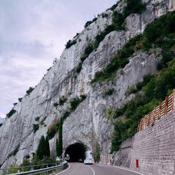 Road leading to mountain