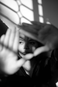 Portrait of beautiful woman