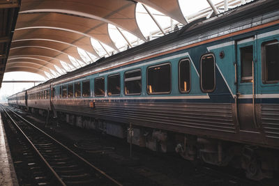 Train at railroad station