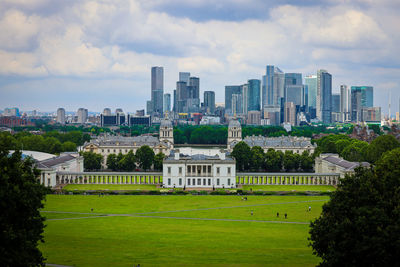 Buildings in city