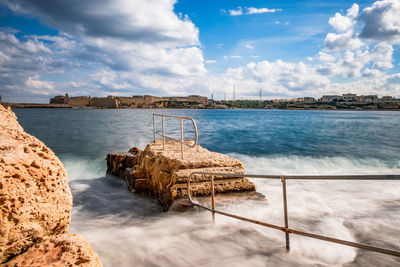 Panoramic view of sea against sky