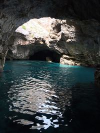 Rock formations in sea