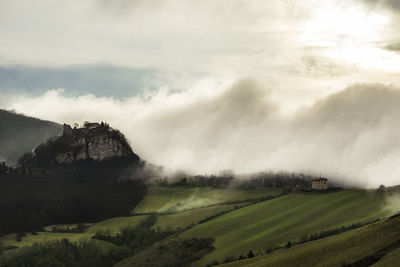 Scenic view of landscape against sky