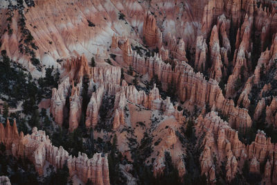 Full frame shot of rock formations