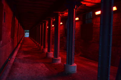 View of corridor of building