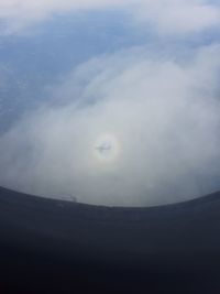 Low angle view of moon in sky