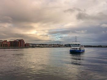 Boats in sea