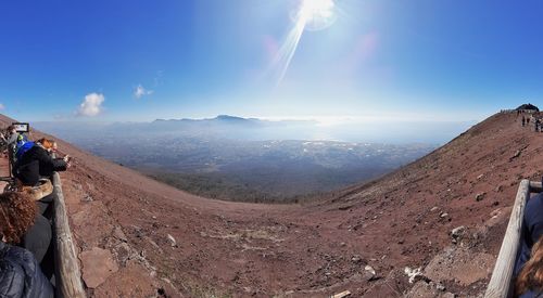 Panoramic view of landscape against sky