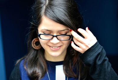 Portrait of young woman