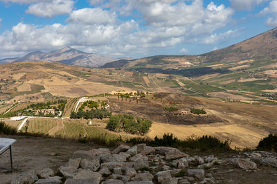 Scenic view of landscape against sky