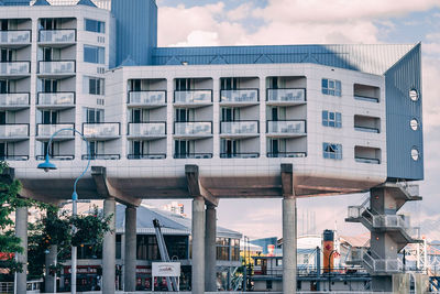 Buildings against sky in city