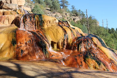 Panoramic view of rock formation